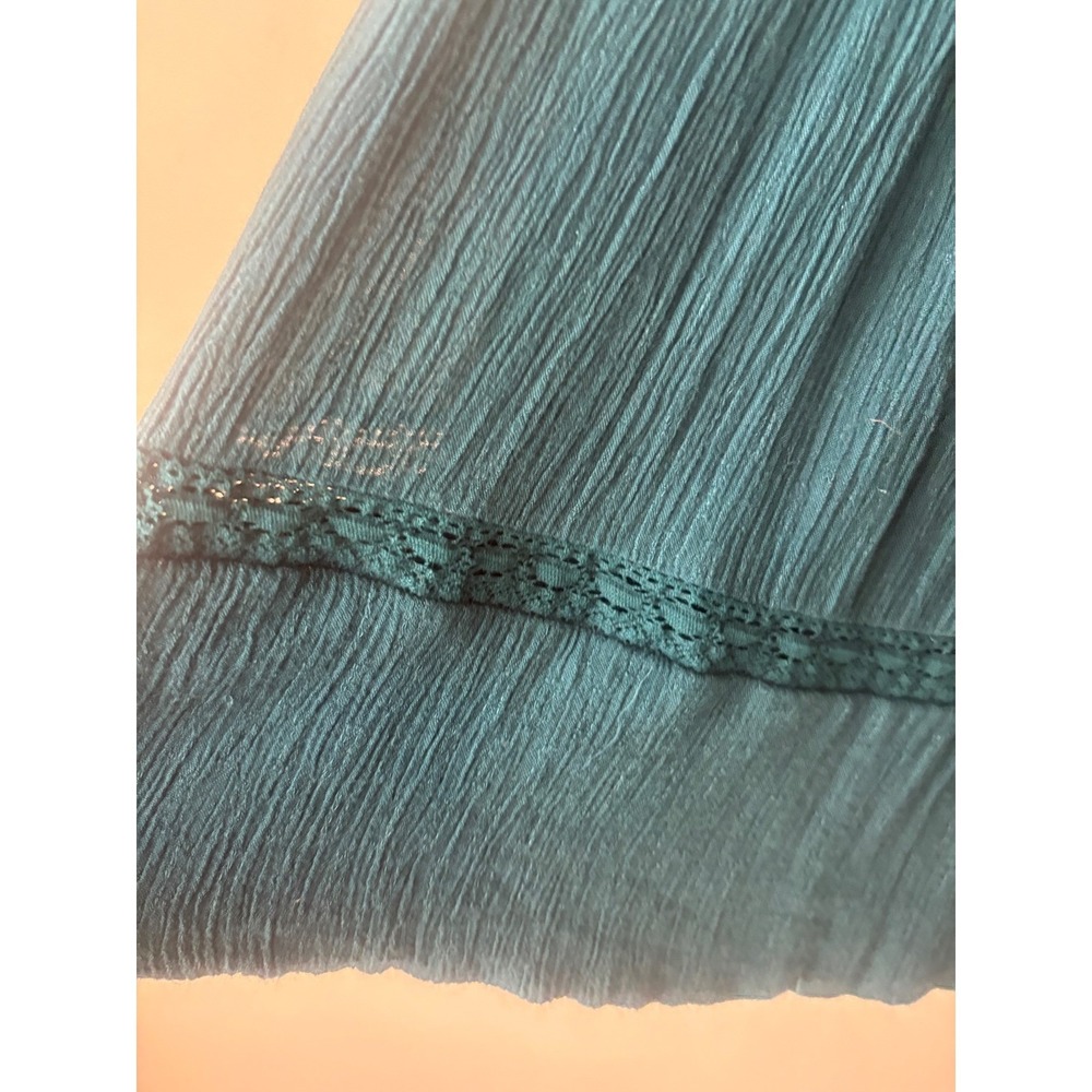 Meadow Rue Anthropologie Calistoga Tunic Dress Teal Blue Embroidered Boho Mini - Picture 7 of 10